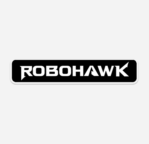 ROBOHAWK BLACK AND WHITE DECAL - Robohawk